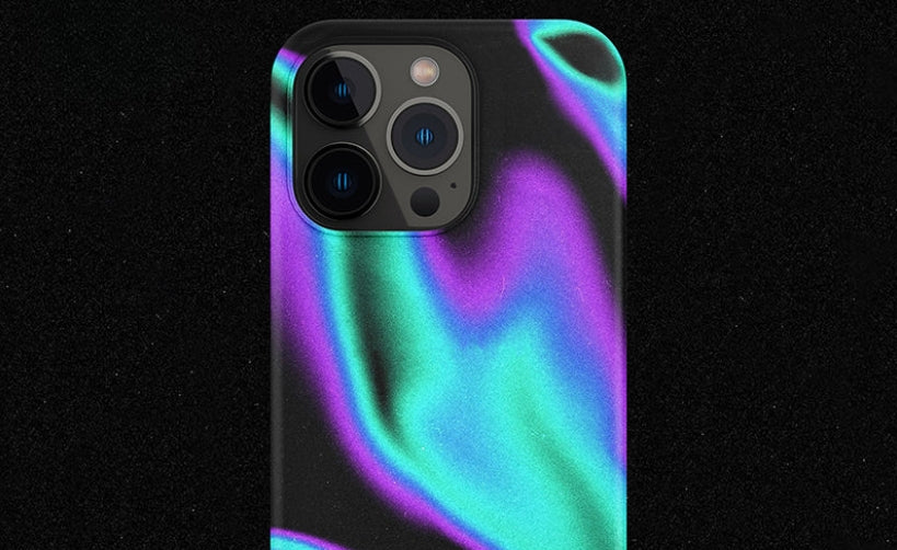 Ride the Wave of the Future: iPhone 16 Pro Max Case Iridescent Waves Futuristic Edition