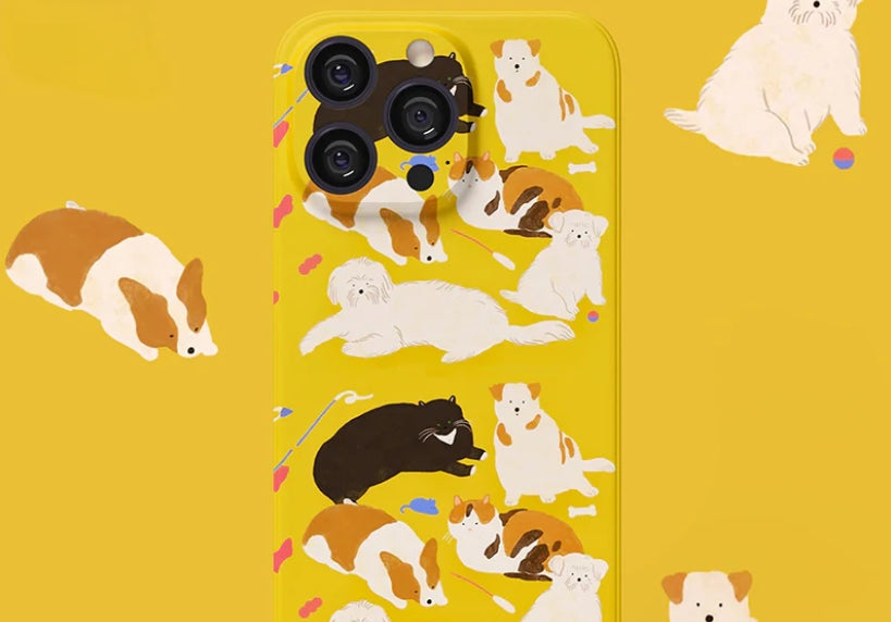 Bring Joy to Your Day: iPhone 16 Pro Max Case Playful Pups Edition