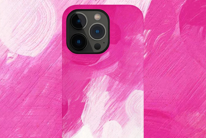 Make a Statement: iPhone 16 Pro Max Case Bold Pink Brushstroke Edition