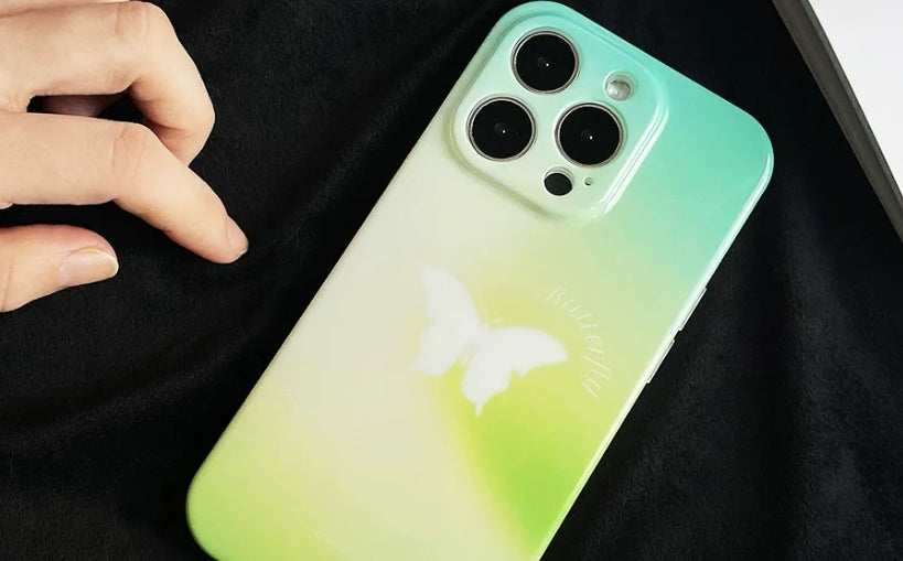 Float with Grace: iPhone 16 Pro Max Case Butterfly Bliss Gradient Edition