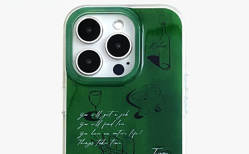 Embrace Calm and Simplicity: iPhone 16 Pro Max Case Relax Green Minimalist Edition