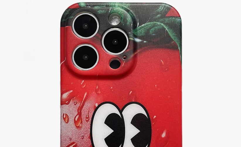 Add a Dash of Fun: iPhone 16 Pro Max Case Tomato Face Cartoon Edition