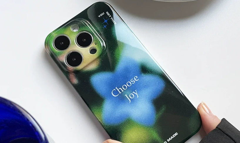 Bloom with Positivity: iPhone 16 Pro Max Case Choose Joy Floral Inspirational Edition