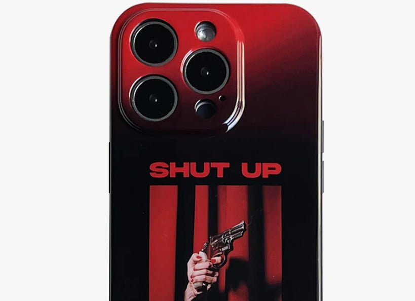 Make a Bold Statement: iPhone 16 Pro Max Case Shut Up Red Gradient Edition