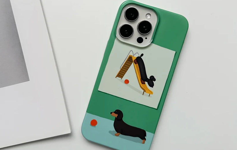 Unleash Joy with the Playful Dachshund iPhone 16 Pro Max Case