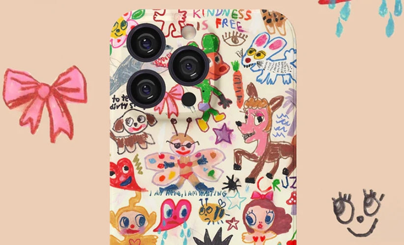 Unleash Your Creativity with the iPhone 16 Pro Max Case: Whimsical Doodle Art Edition