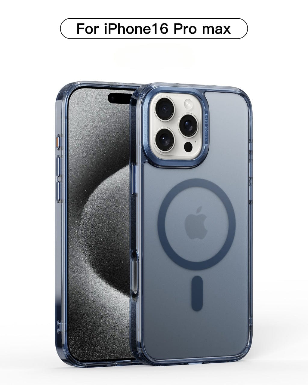 Here is a revised version of the sentence with the given product information:

The iPhone 16 Pro Max Clear Case, equipped with 36 N52 magnets for seamless MagSafe charging, offers raised camera protection and features an anti-fingerprint finish alongside aluminum alloy buttons to maintain your device's pristine appearance.