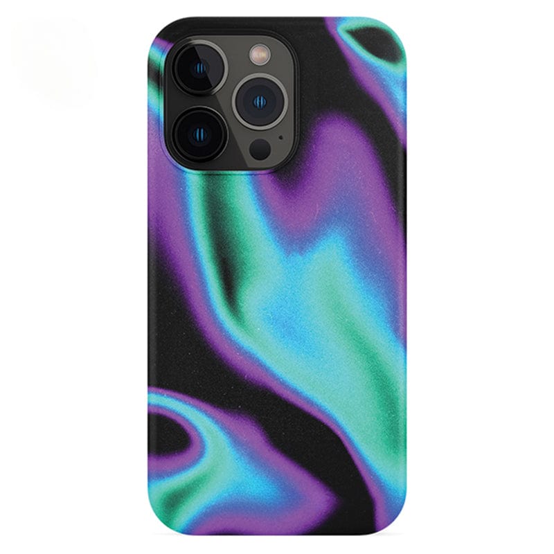 Iridescent Waves iPhone 16 Pro Max Case - Sleek and Futuristic Design with Full Protection