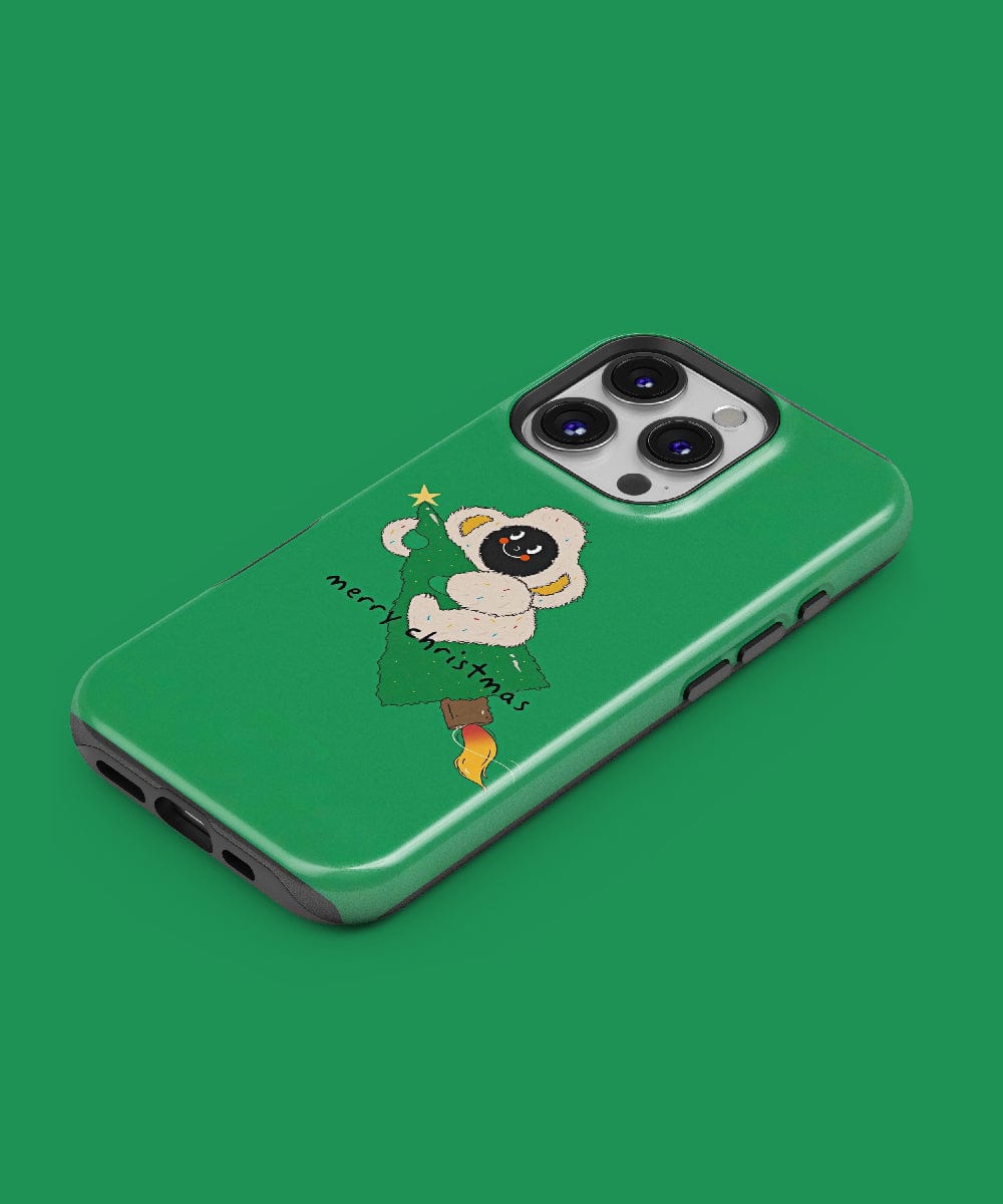 Embrace the holiday spirit with the Merry Christmas Monkey iPhone 16 Pro Max Case, featuring a festive green theme and a delightful cartoon monkey design that captures the joy of decorating for Christmas. This MagSafe compatible case is ideal for spreading seasonal cheer.